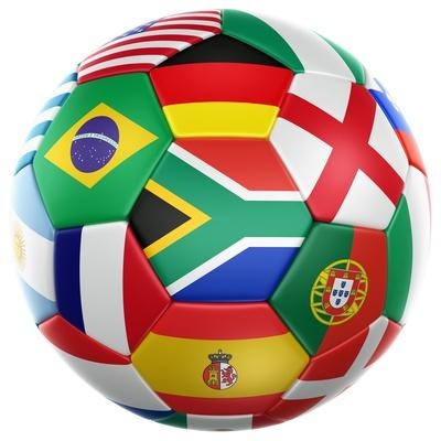 World Cup 2010 — Flags Soccer Ball Poster