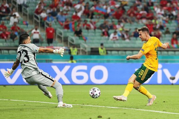 Aaron Ramsey Wales scores v Turkey Euro 2020