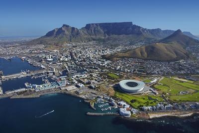 Cape Town Stadium & Waterfront — Aerial Poster