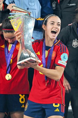 Aitana Bonmati Spain celebrates Women's Nations League win 2024