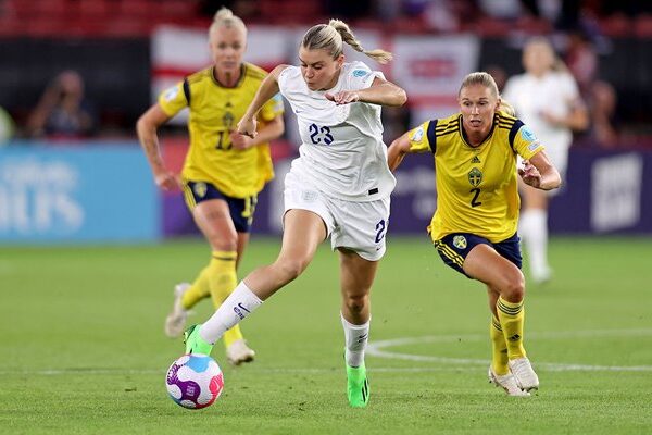 Alessia Russo England v Jonna Andersson Sweden Women's EURO 2022