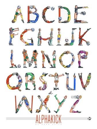 Alphakick — Soccer Alphabet Poster