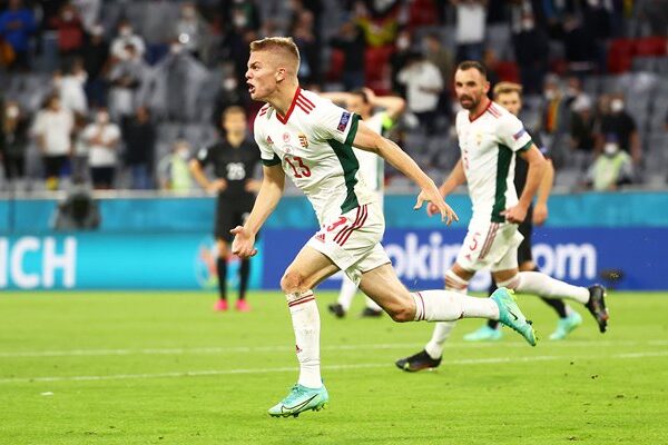 Andras Schaefer Hungary scores v Germany Group F Euro 2020