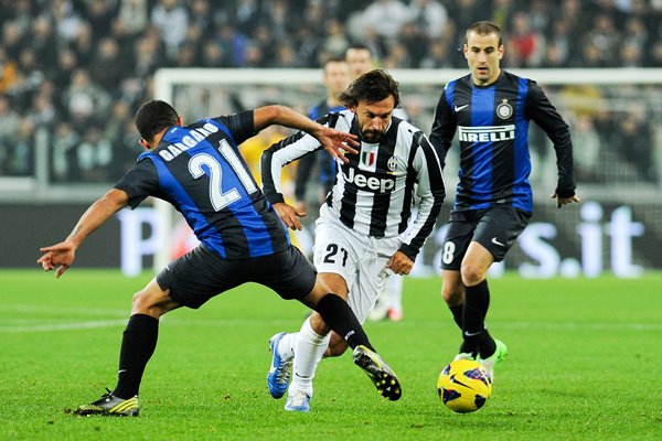 Andrea Pirlo of Juventus v Internazionale Milano