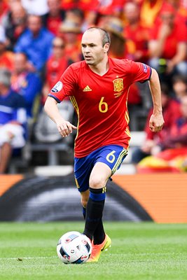 Andres Iniesta Spain v Czech Republic Toulouse Europeans 2016