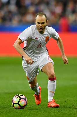 Andres Iniesta Spain v France Paris 2017
