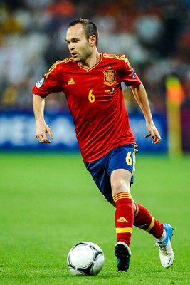 Andres Iniesta Spain v France Quarter Final Donetsk EURO 2012