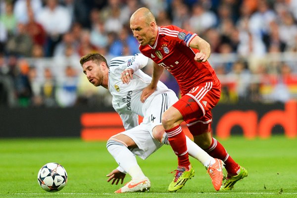 Arjen Robben Sergio Ramos Champions League 2014