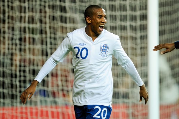 Ashley Young scores v Denmark 20