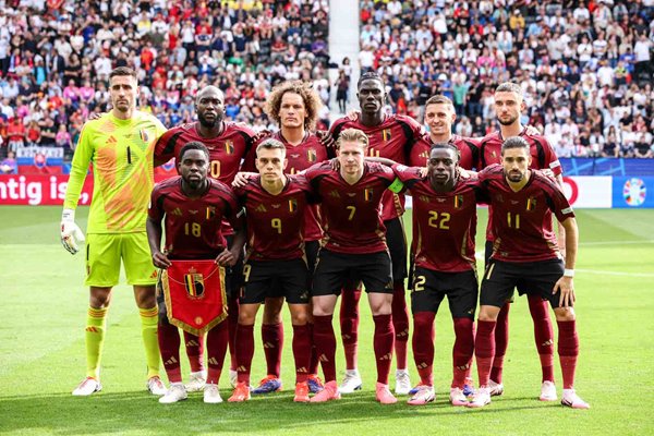 Belgium team v Slovakia Group E Frankfurt Arena EURO 2024
