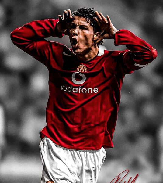 Cristiano Ronaldo — Manchester United Celebration Poster