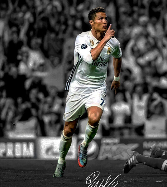 Cristiano Ronaldo — Real Madrid Celebration Poster