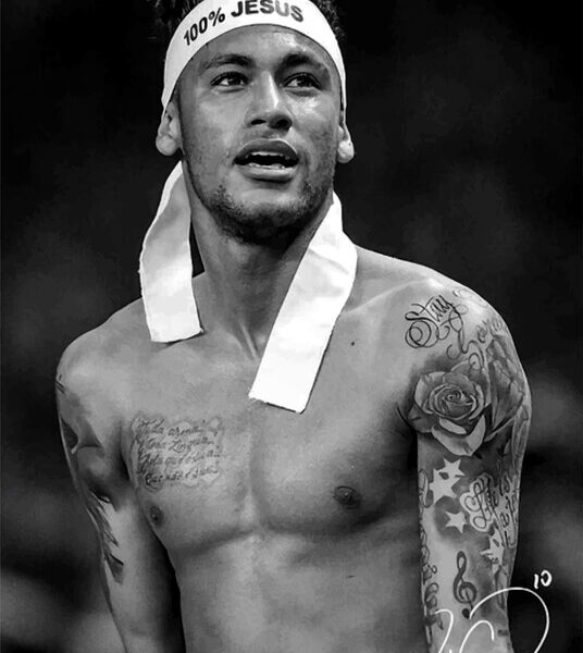 Neymar — '100% Jesus' Portrait Poster