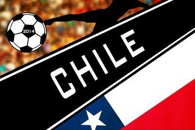Chile 2014 World Cup Poster
