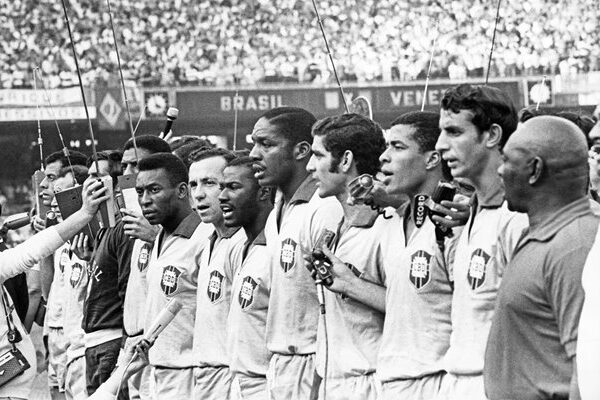 Brazilian Team v Venezuela World Cup Qualifier Maracana Stadium Rio 1969