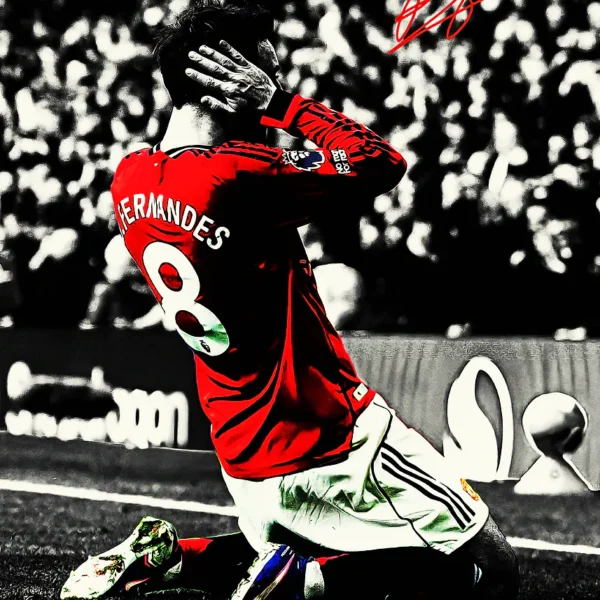 Bruno Fernandes Celebration Art