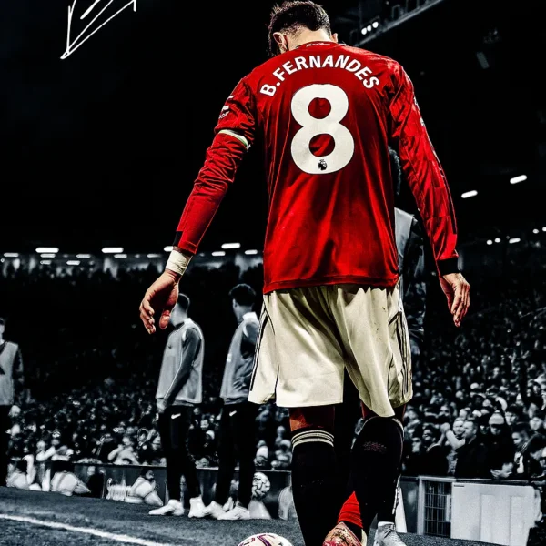 Bruno Fernandes Soccer Player Portrait