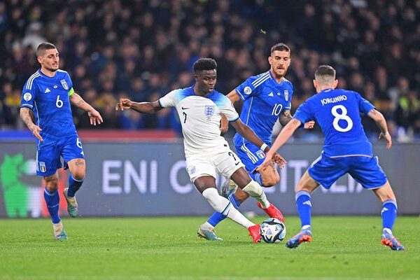 Bukayo Saka England v Italy EURO 2024 Qualifier Naples 2023
