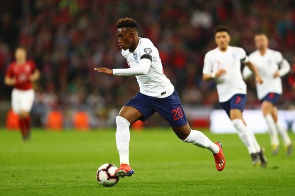 Callum Hudson-Odoi England v Czech Republic Euros Qualifier Wembley 2019