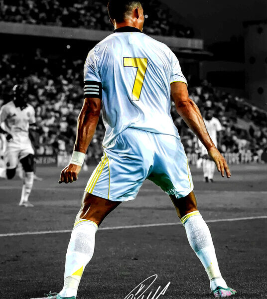 Cristiano Ronaldo — Real Madrid Captain Illustration Poster