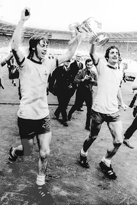 Charlie George and Frank McLintock