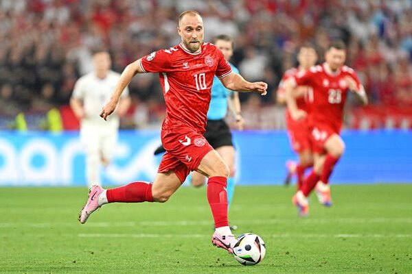 Christian Eriksen Denmark v Serbia Group C Munich EURO 2024