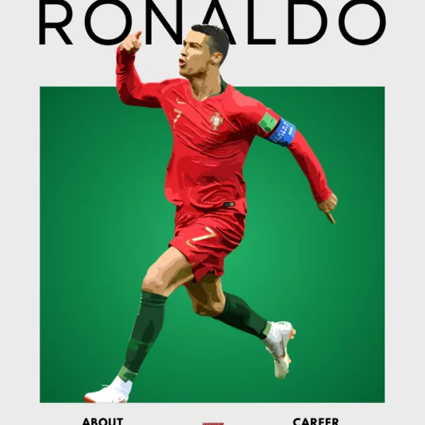 Cristiano Ronaldo Portugal Poster Print - High-Quality Soccer Artwork for Fans