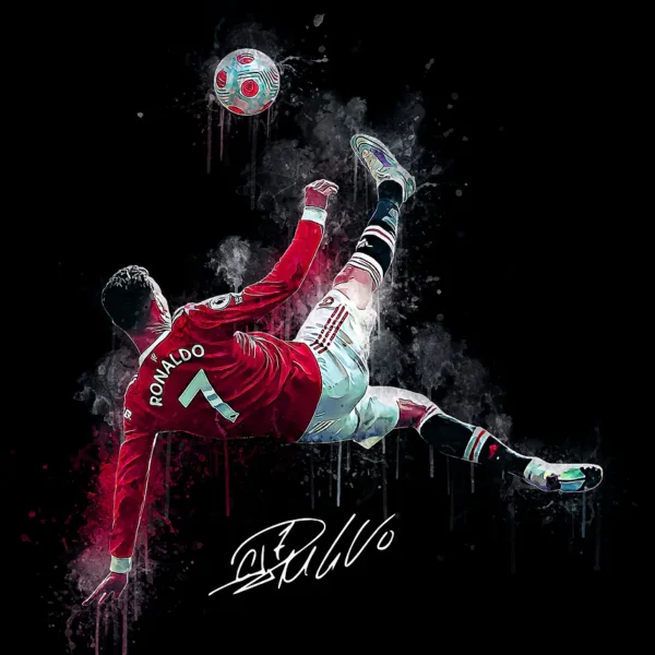 Cristiano Ronaldo Bicycle Kick Art