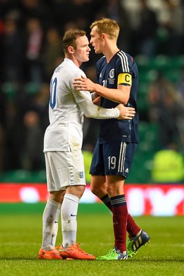 Darren Fletcher & Wayne Rooney Scotland v England 2014