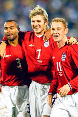 David Beckham Ashley Cole and Nicky Butt
