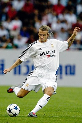 David Beckham Real Madrid action
