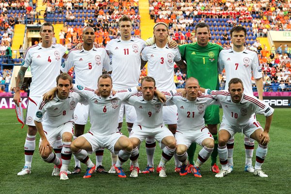 Denmark team v Netherlands EURO 2012