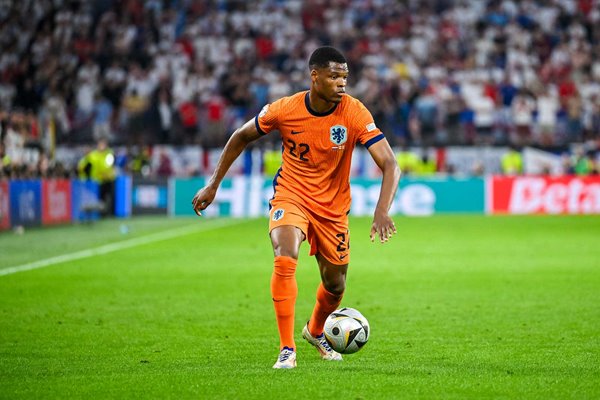 Denzel Dumfries Netherlands v England Semi-Final Dortmund EURO 2024