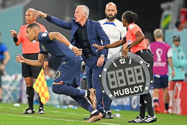 Didier Deschamps France sends on Kylian Mbappe v Tunisia World Cup Qatar 2022