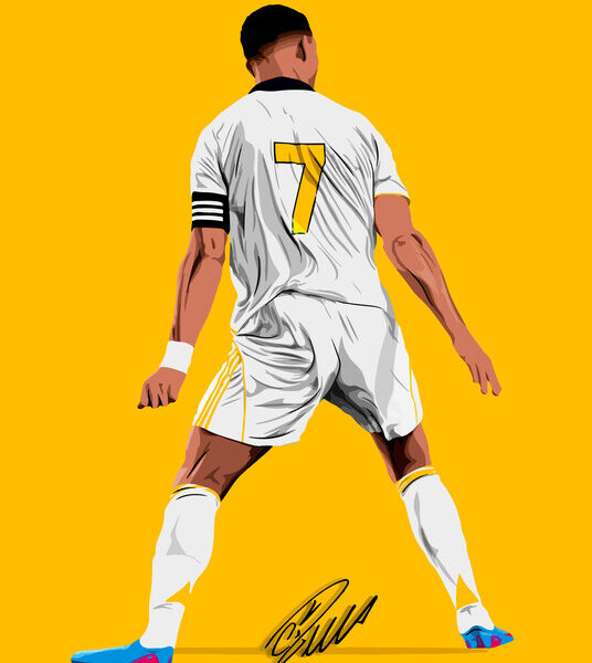 Cristiano Ronaldo — Real Madrid #7 Pop Art Poster
