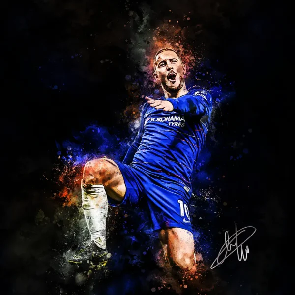 Eden Hazard Football Art
