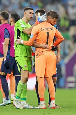Emiliano Martinez Argentina & Dominik Livakovic Croatia_ Semi Final World Cup 2022