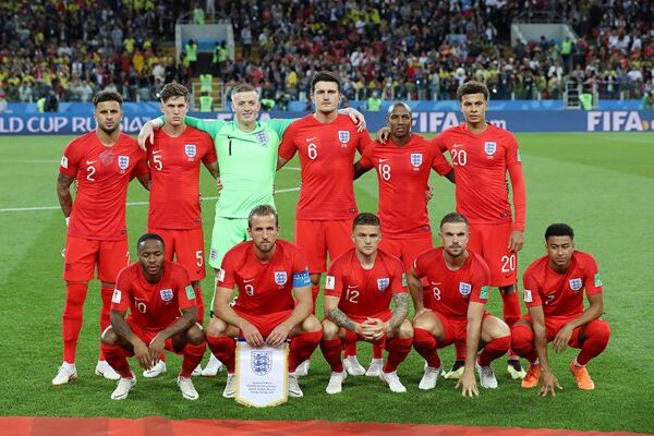 England Team v Colombia Last 16 World Cup 2018