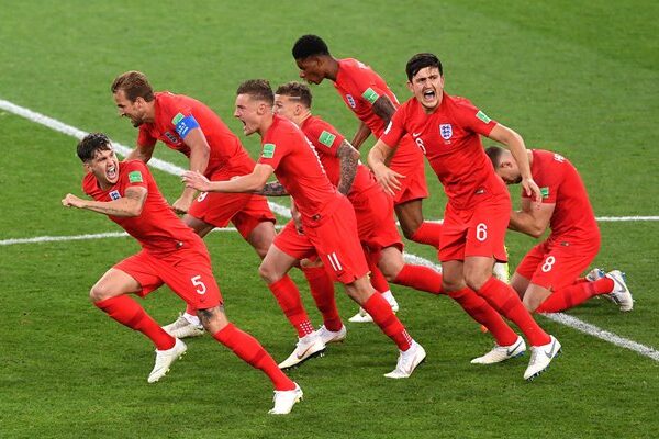 England win on penalties v Colombia World Cup 2018