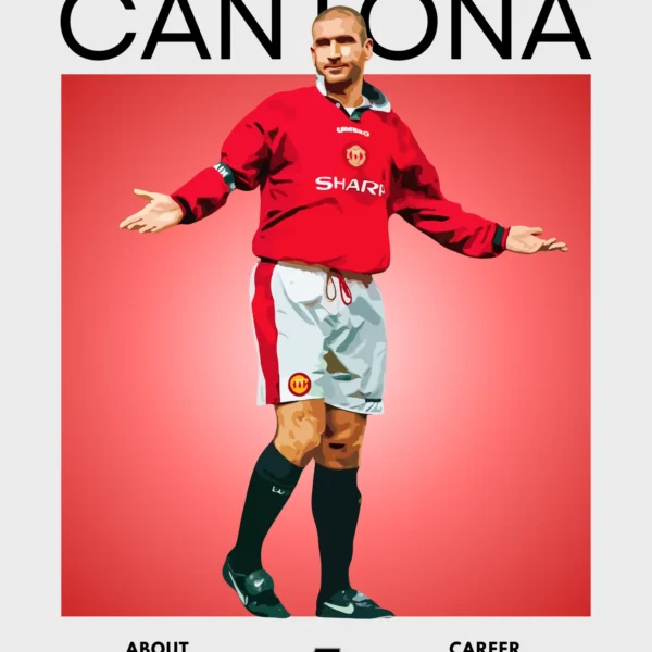 Eric Cantona Football Poster – King Eric Wall Art