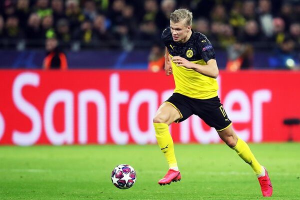 Erling Haaland Dortmund v Paris Saint-Germain Champions League 2020