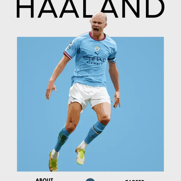 Erling Haaland Poster - Manchester City Goal Machine Print