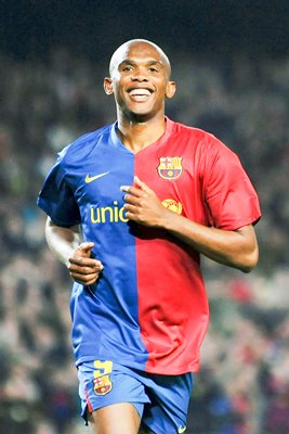 Eto'o smiles