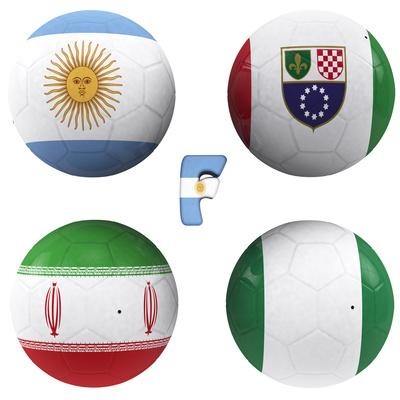 World Cup Group F — Soccer Balls Poster