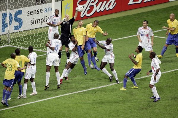 Fabien Barthez France v Brazil World Cup 2006