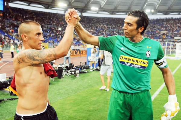 Fabio Cannavaro and Gianluigi Buffon AS Roma v Juventus FC 2009