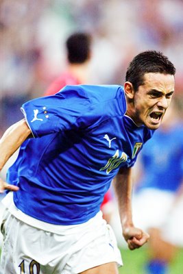 Filippo Inzaghi of Italy celebrates