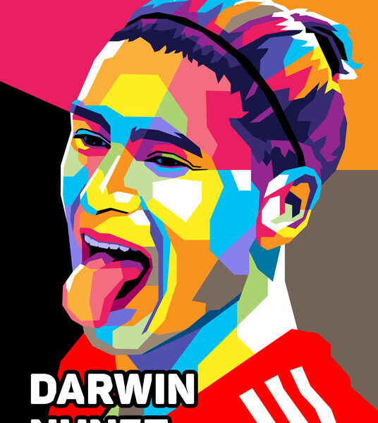 Darwin Nunez — Liverpool Pop Art Poster