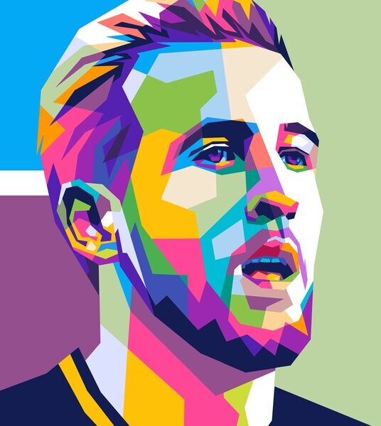 Footballer Portrait — Pop Art Poster