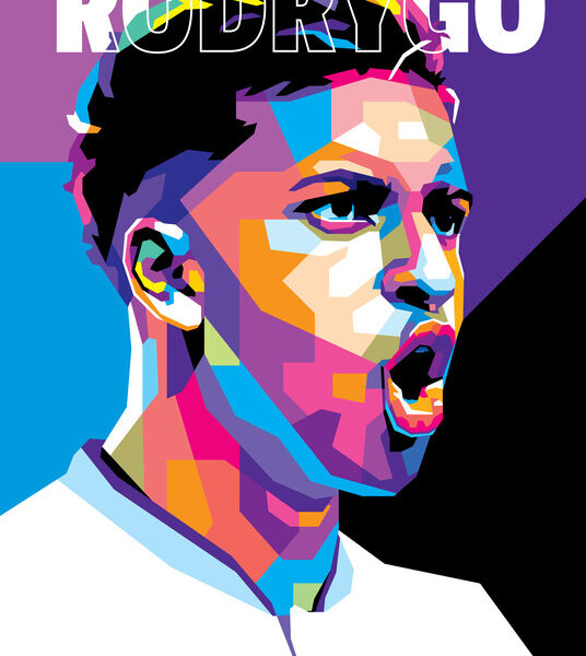 Rodrygo — Real Madrid Pop Art Poster